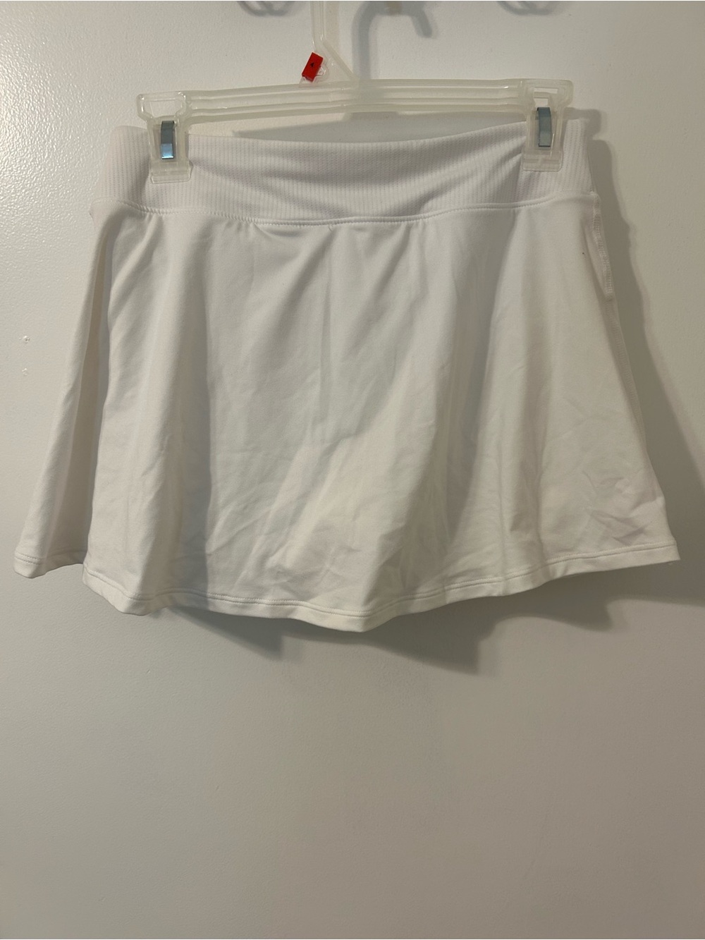 Nike White Skater Tennis Skirt with Black Swoosh - Picture 3 of 3